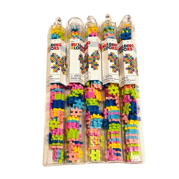 Target Other - 5 Sets of Target Pink Yellow Light Blue Dark Blue Lime # Number Hashtag Buildin…